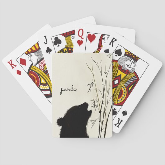 Jeu De Cartes Panda Silhouette (dos)