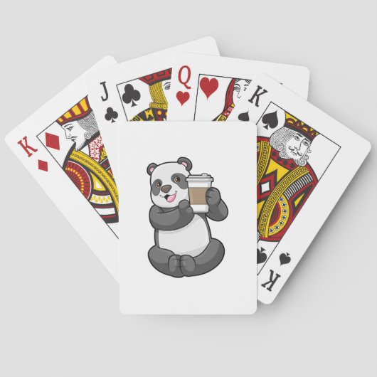 Jeu De Cartes Panda with Coffee to go (dos)