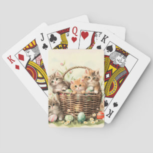 Jeu De Cartes Panier de Pâques de Chatte-Printemps