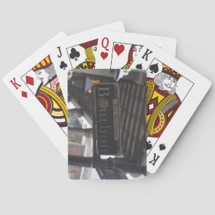 Jeu De Cartes Panneau Bourbon Street Jouer aux cartes
