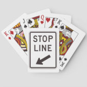 Jeu De Cartes Panneau de ligne d'arrêt (dos)