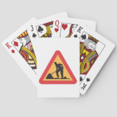 Jeu De Cartes Panneau de signalisation routière Avertissement de (dos)