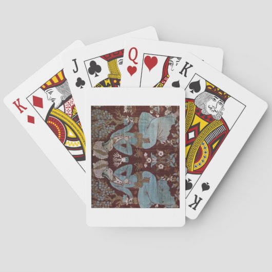 Jeu De Cartes Panneau de style Ispahan, Perse, 17ème siècle (soi (dos)