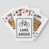 Jeu De Cartes Panneau de voie devant Cyclisme Sécurité routière (dos)