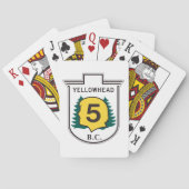 Jeu De Cartes Panneau routier de Yellowhead (dos)
