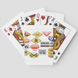 Jeu De Cartes Panneaux routiers et conception de feu de