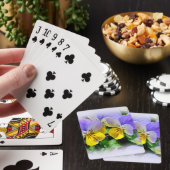 Jeu De Cartes Pansies jaune et violet (In Situ)