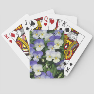 Jeu De Cartes Pansies violettes Jardin Floral