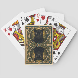 Jeu De Cartes Panther Jungle Trail Aquarelle GeoSaga