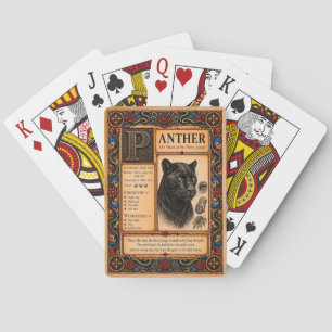 Jeu De Cartes Panthère, Art de Bestiaire Médiéval