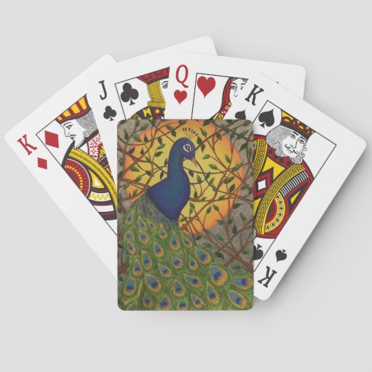 Jeu De Cartes "Paon de la nuit " (dos)