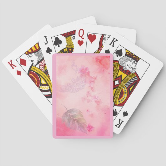 Jeu De Cartes Paon et plume (dos)