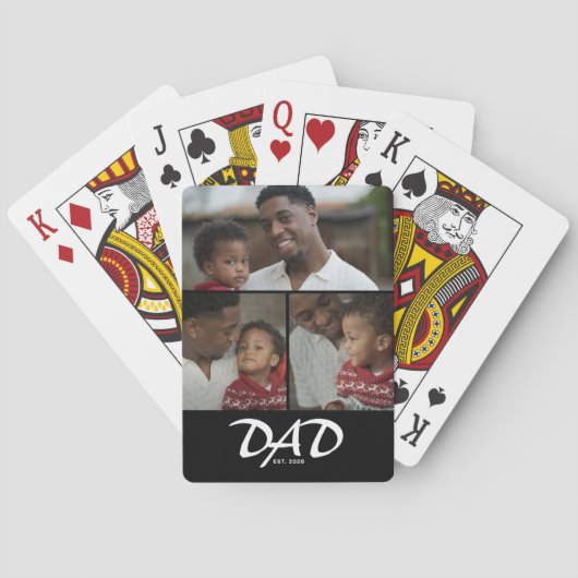 Jeu De Cartes Papa a établi un script noir 3 Photo (dos)