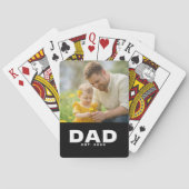 Jeu De Cartes Papa a établi une photo noire audacieuse (dos)