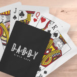 Jeu De Cartes Papa Depuis 20XX Moderne Élégant Simple<br><div class="desc">Ce design simple et moderne est composé de la typographie de san serif.</div>
