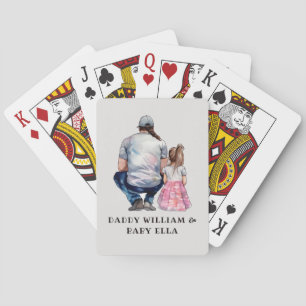 Jeu De Cartes Papa et fille personnalisés (7)