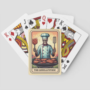 Jeu De Cartes Papa Le Grillfather Funny Fête des pères Squelette
