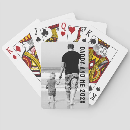 Jeu De Cartes papa + moi photo Fête des pères complète (dos)