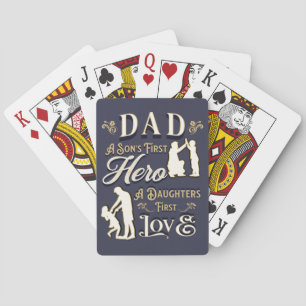 Jeu De Cartes Papa un premier fils, l'amour d'une première fille
