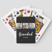Jeu De Cartes Papé Établit Moderne Script 3 Photo Noir (dos)
