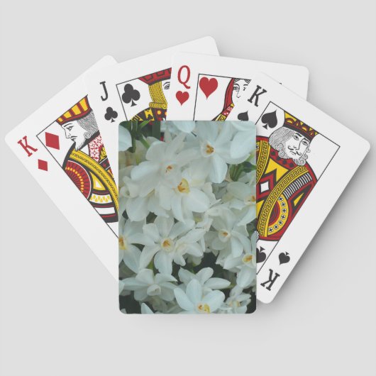 Jeu De Cartes Paperwhite Narcissus Fleurs blanches délicates (dos)