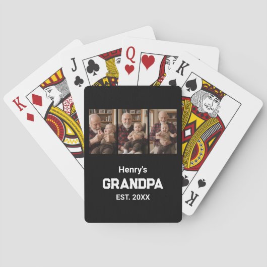 Jeu De Cartes Papi moderne Établ. Nom Année 3 Photo (dos)