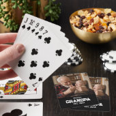 Jeu De Cartes Papi moderne Établ. Nom Année Photo Noir (In Situ)