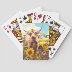 Jeu De Cartes Papier à gratte-ciel pour vache Highland
