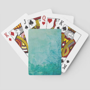 Jeu De Cartes Papier avec l'abrégé sur bleu, vert, et noir