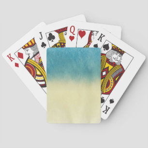 Jeu De Cartes Papier d'aquarelle de texture de fond