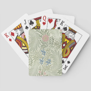 Jeu De Cartes Papier peint floral de Larkspur de William Morris