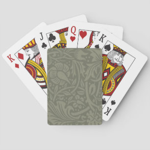 Jeu De Cartes Papier peint floral Narcisse William Morris