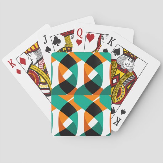 Jeu De Cartes Papier peint rétro : Conception Vintage (dos)