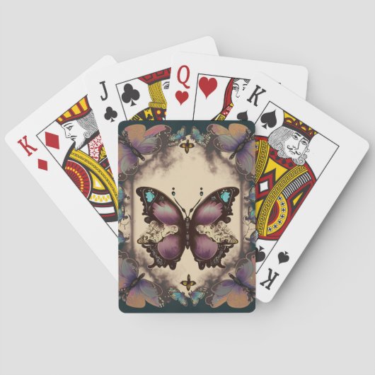 Jeu De Cartes Papiers vintages (dos)