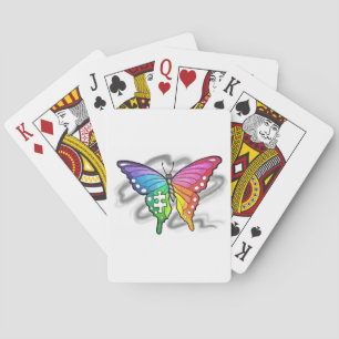 Jeu De Cartes Papillon arc-en-ciel