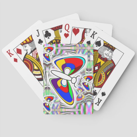 Jeu De Cartes Papillon arc-en-ciel (dos)