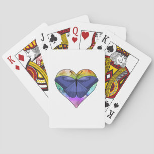 Jeu De Cartes Papillon au coeur
