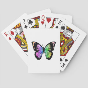 Jeu De Cartes Papillon aux couleurs arc-en-ciel