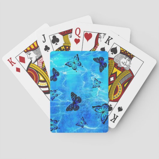 Jeu De Cartes Papillon bleu (dos)