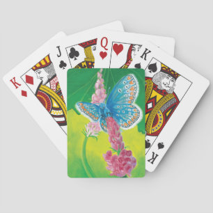 Jeu De Cartes Papillon bleu de Chapmans (thersites en polyommatu