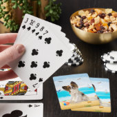 Jeu De Cartes Papillon Chien sur la Plage (In Situ)