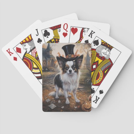 Jeu De Cartes Papillon Citrouille Halloween effroi (dos)