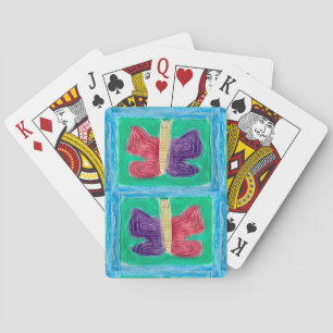 Jeu De Cartes Papillon coloré d'origine   Base   Retourner  
