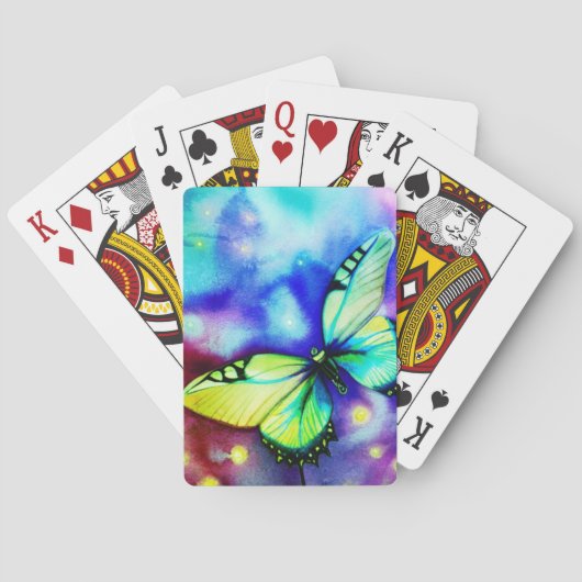 Jeu De Cartes Papillon d'art (dos)