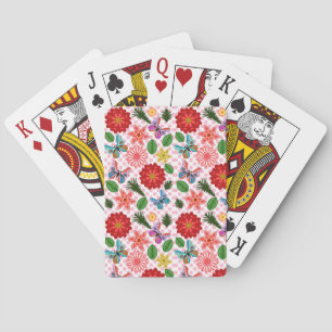 Jeu De Cartes Papillon Floral de Jardin de Printemps Moderne 