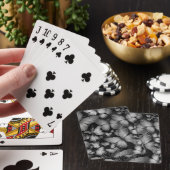 Jeu De Cartes Papillon gris imprimé (In Situ)