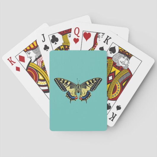 Jeu De Cartes Papillon jaune et noir (dos)
