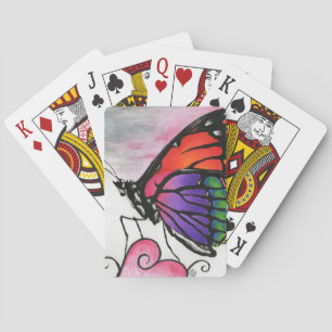 Jeu De Cartes Papillon Monarque Arc-en-Ciel Original Fantastique