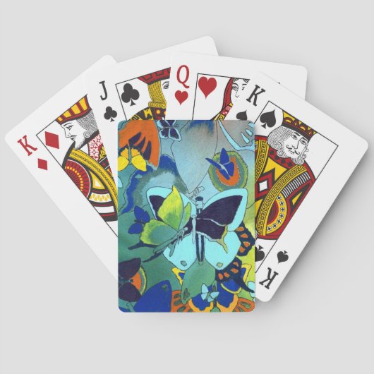 Jeu De Cartes Papillon Poker de collage jouer cartes (dos)