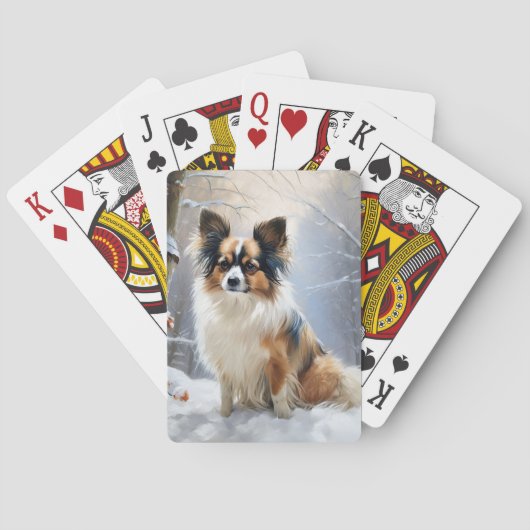 Jeu De Cartes Papillon Qu'il neige Noël  (dos)